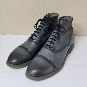 Diesel Men's Size 10 Gray Captoe Chukka Style Leather Boots